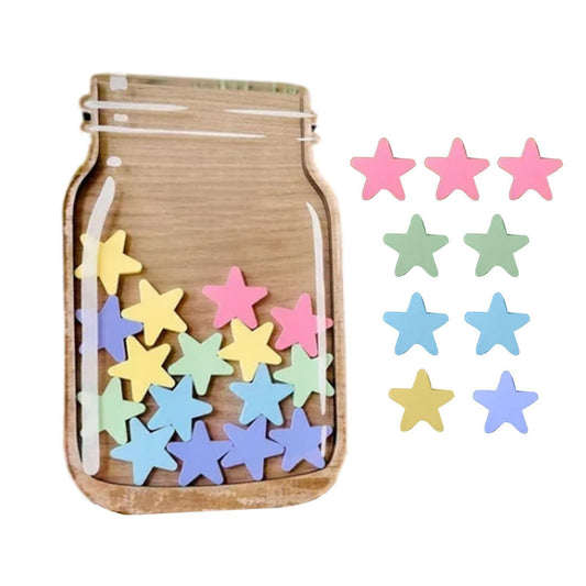 Reward Jar With Star Tokens, Stars Reward Jar For Kids