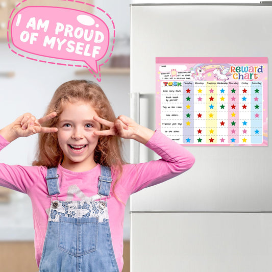 Magnetic Reward Chart for Kids at Home