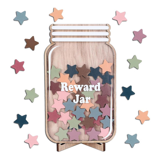 Reward Jar with 36 Stars, Reward Jar