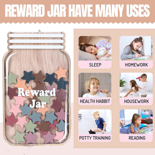 Reward Jar with 36 Stars, Reward Jar