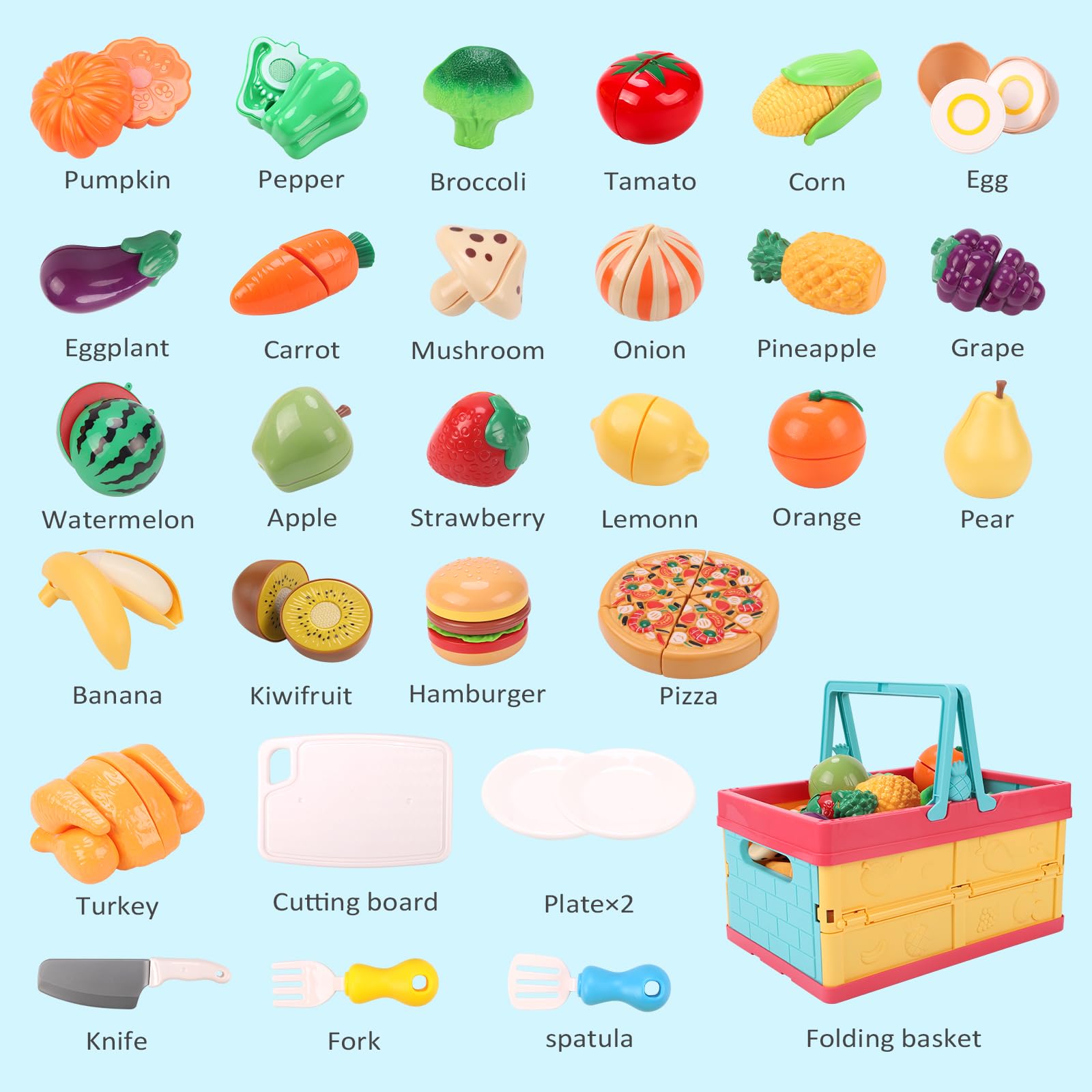 Kids Pretend Play Food Sets for Children Kitchen Toys