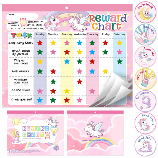 Magnetic Reward Chart for Kids at Home