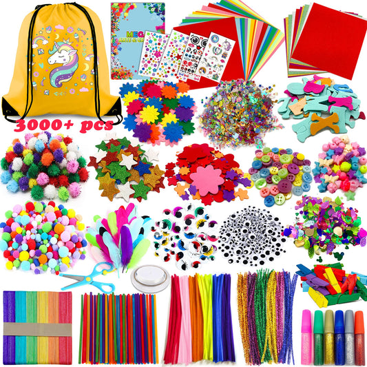 Chennyfun 3000pcs+ Arts and Crafts Supplies for Kids